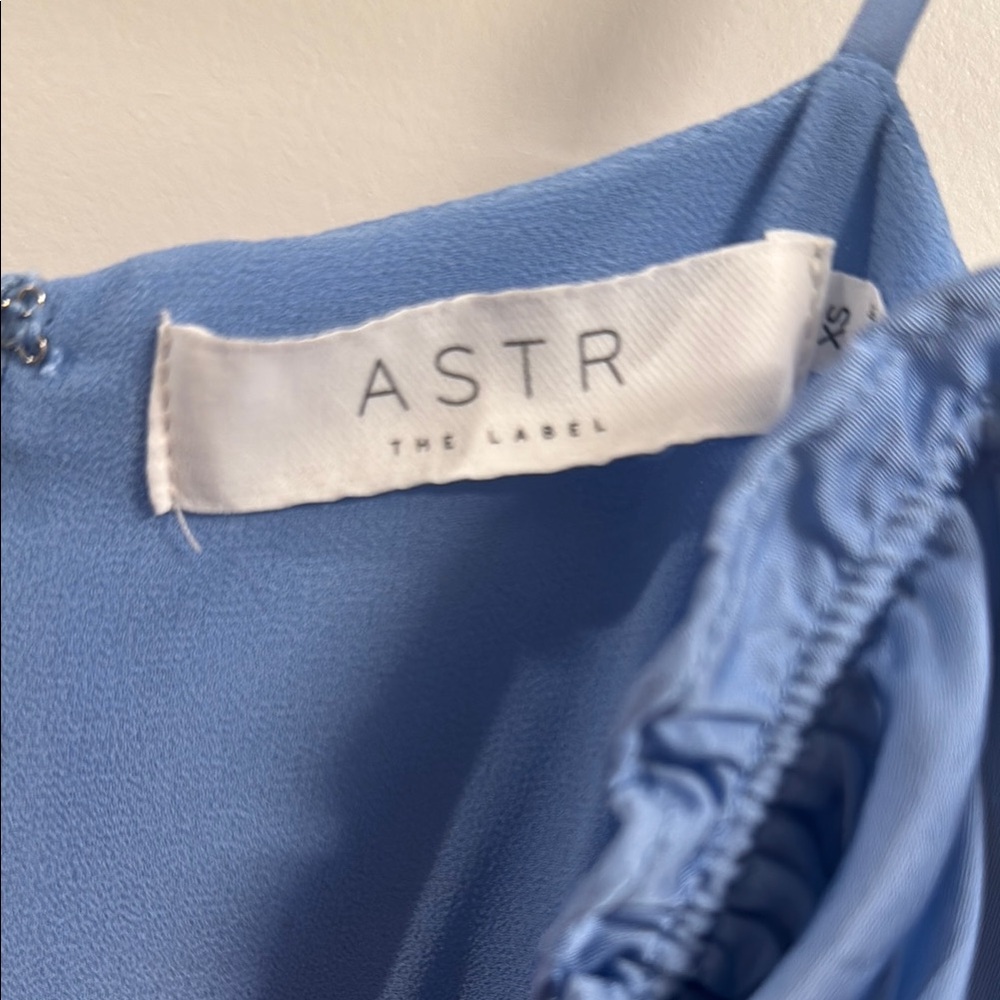Astr Blue Ruffled Ruched Sundress - Picture 5 of 5
